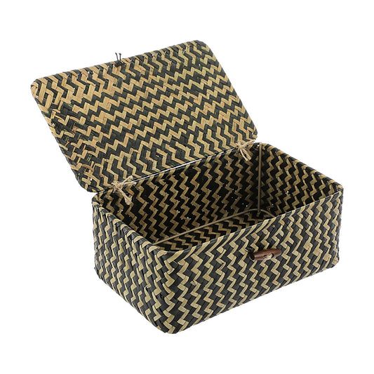 Seagrass Storage Baskets / Small / Black