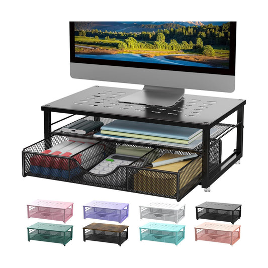 Computer Monitor Stand Riser / Black