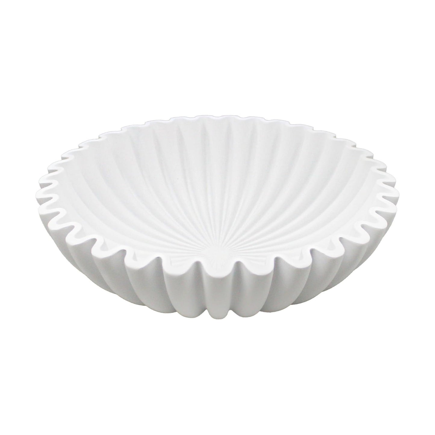 YMXYJM Large Decorative Bowl, Modern Handicraft Bowls for Home Decor, Decorative Fruit Bowl for Kitchen Counter, Ruffle