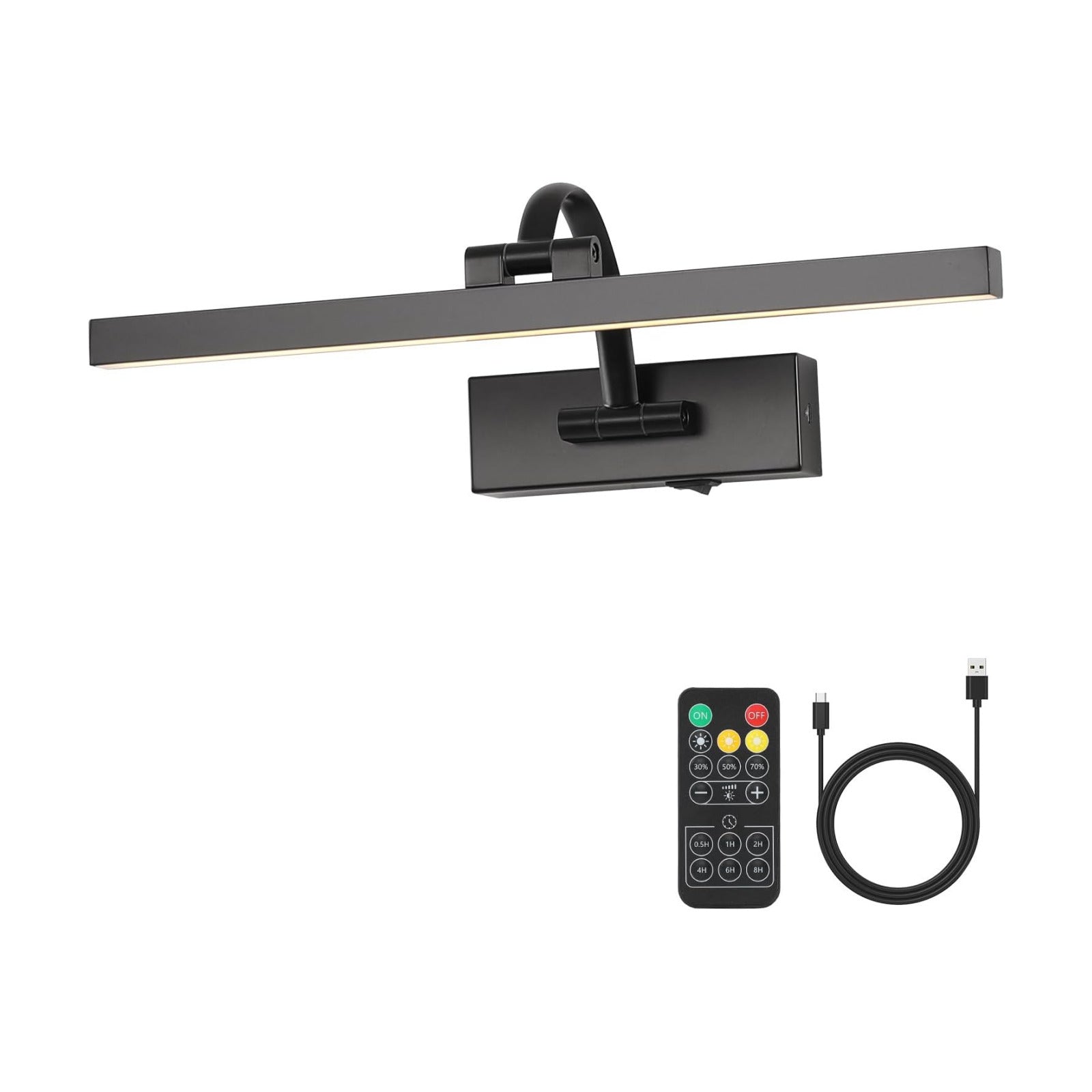 Wireless Picture Lights for Wall Battery Operated Art Lighting for Paintings Rechargeable Gallery lights with Remote