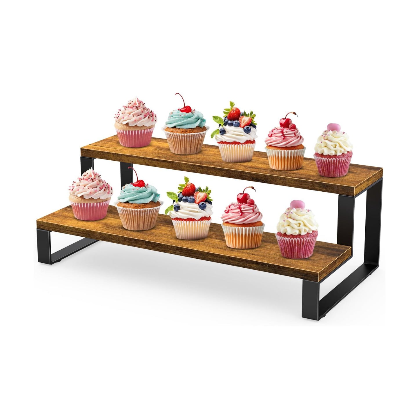 Wooden Display Riser Stand / 2 Tier
