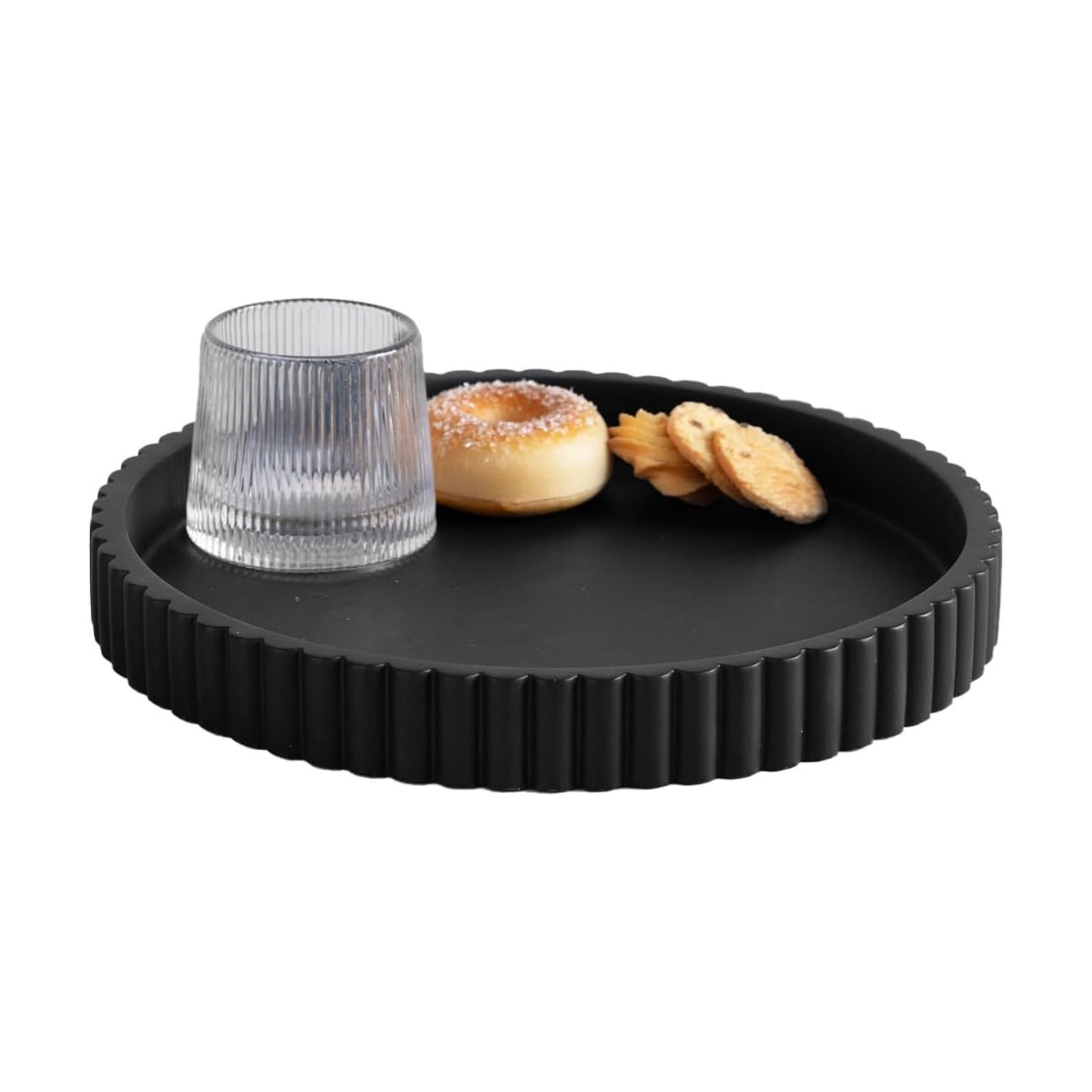 Decorative Tray / Black / 11"L x 11"W x 1.5"H