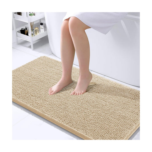 OLANLY Bathroom Runner Rugs 40x24, Extra Soft Absorbent Chenille Bath Rugs