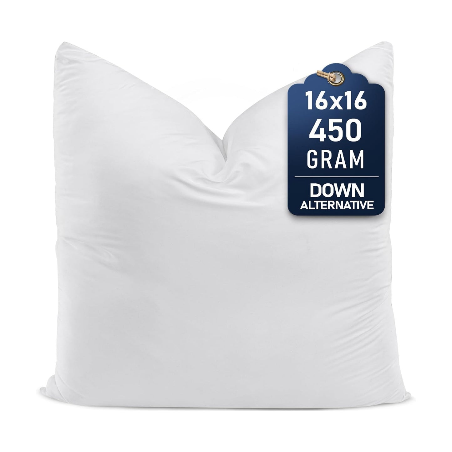 Utopia Bedding Throw Pillows, 16x16 Pillow Inserts, Pack of 1, White
