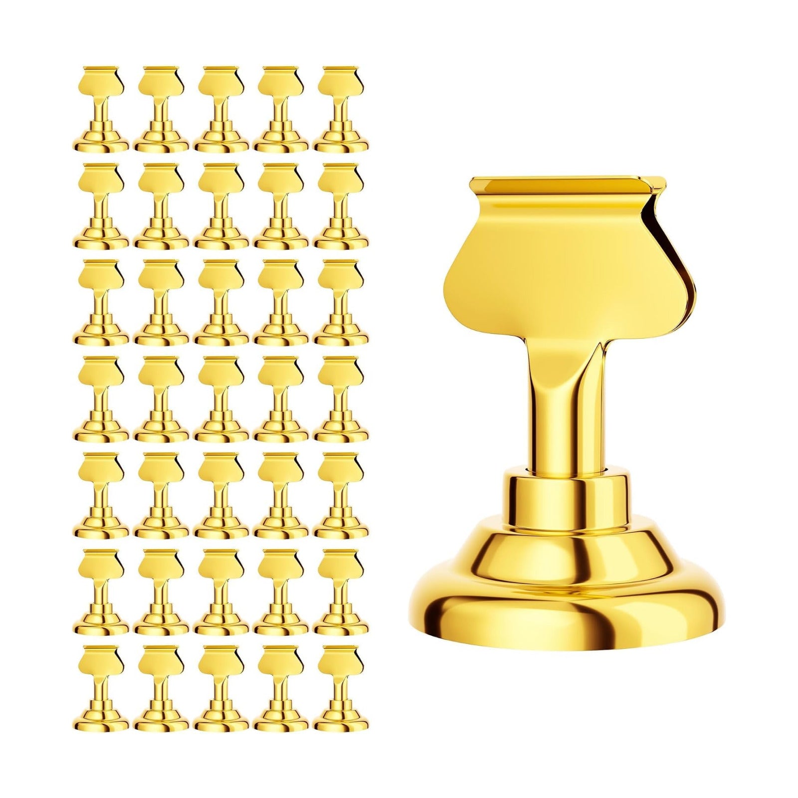 Urban Deco 36 Pieces Table Card Holder Place Card Holders 1.7 inches Gold Steel Card Holders for Photos, Food Signs