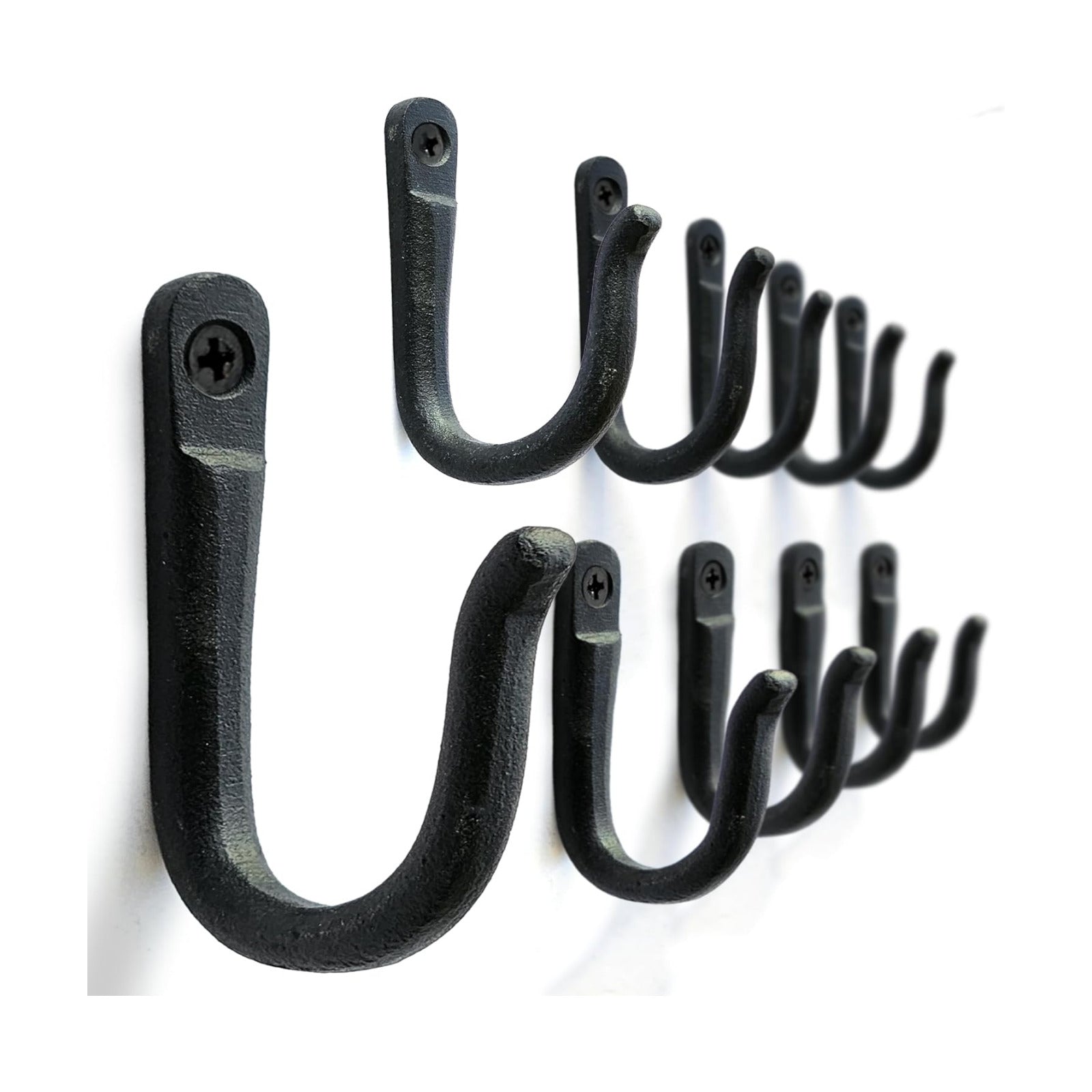 Railroad Spike Iron Coat Hooks Multi-Purpose Heavy Duty Hooks Wall Mounted / Rustic / Set of 10