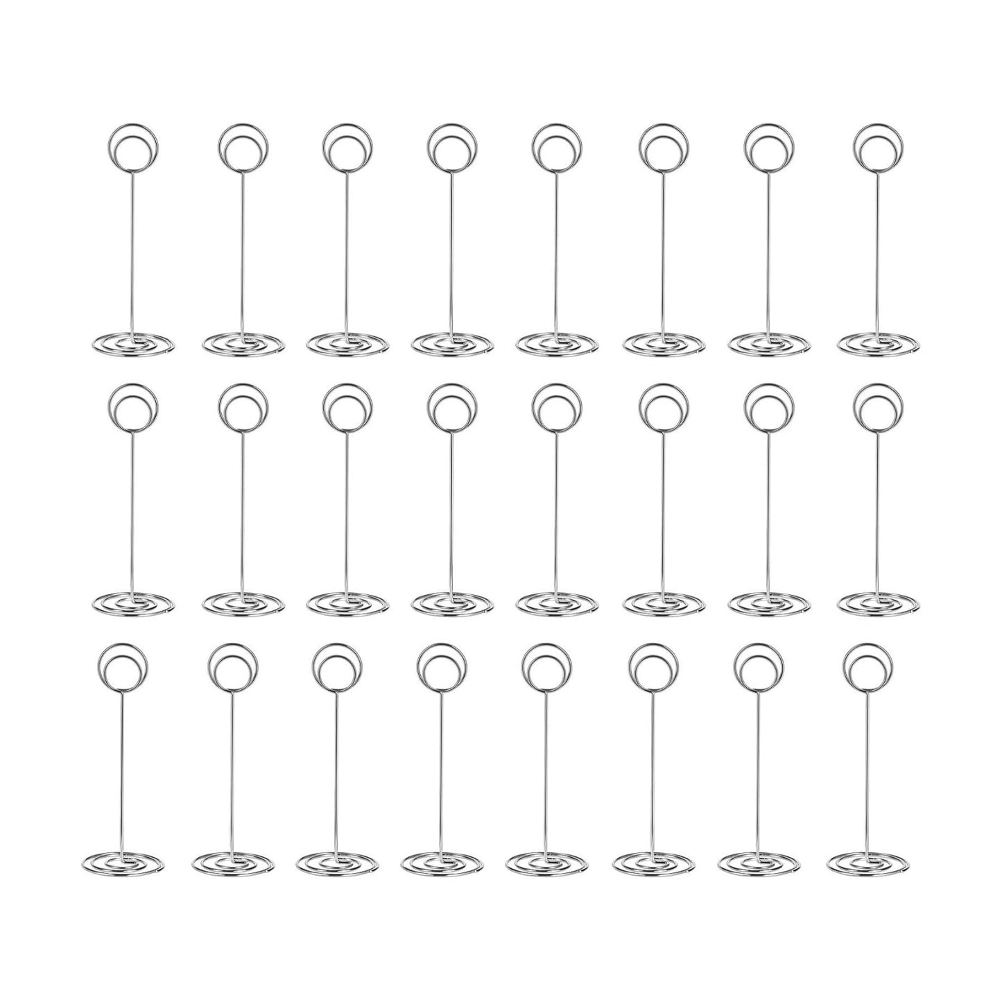 24 Pack 8.75 inch Table Number Holders, Simple Table Sign Stand Place Card Holder, Delicate Table Name Card Holder