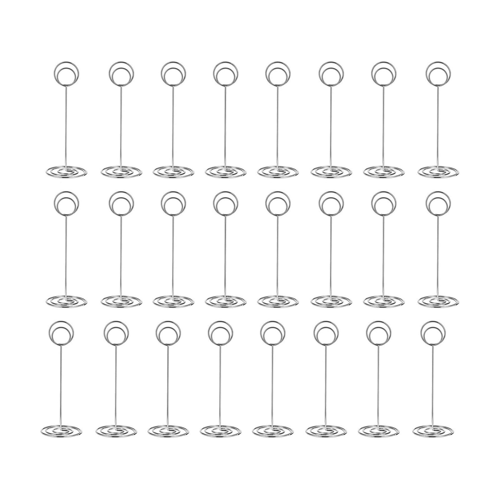 24 Pack 8.75 inch Table Number Holders, Simple Table Sign Stand Place Card Holder, Delicate Table Name Card Holder