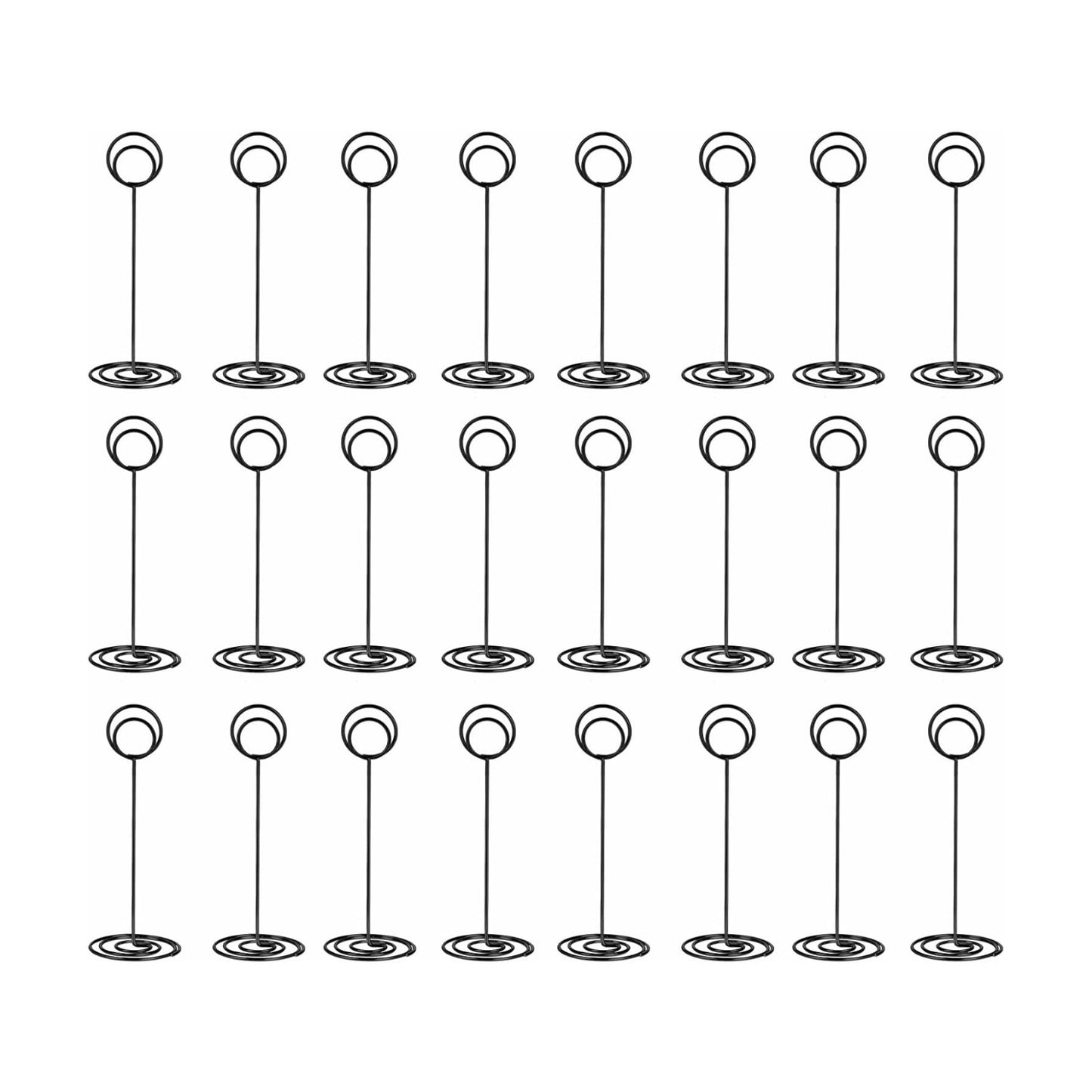 24 Pack 8.75 inch Table Number Holders, Simple Sign Stand Place Card Holder, Delicate Name Reusable Picture Memo Note