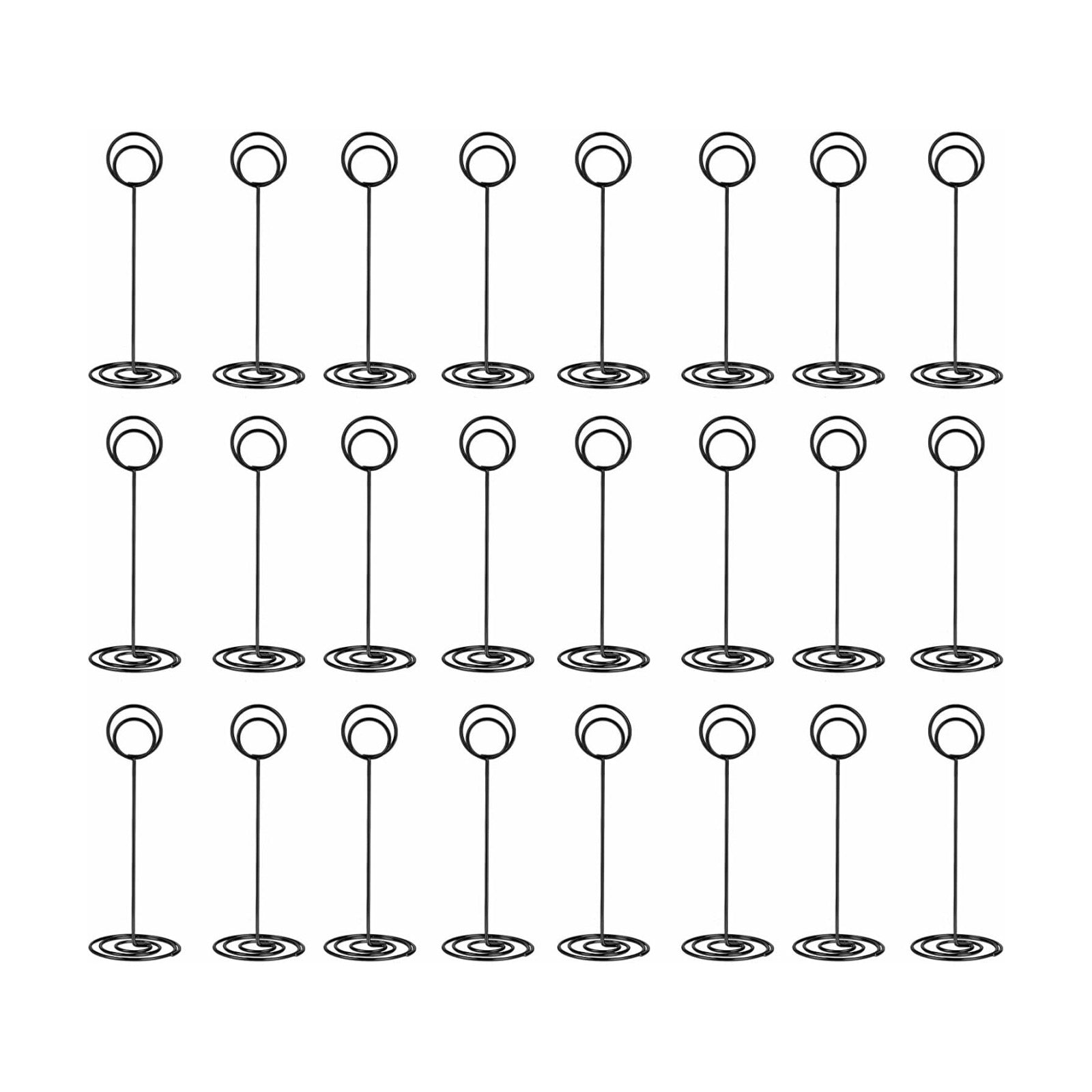 24 Pack 8.75 inch Table Number Holders, Simple Sign Stand Place Card Holder, Delicate Name Reusable Picture Memo Note