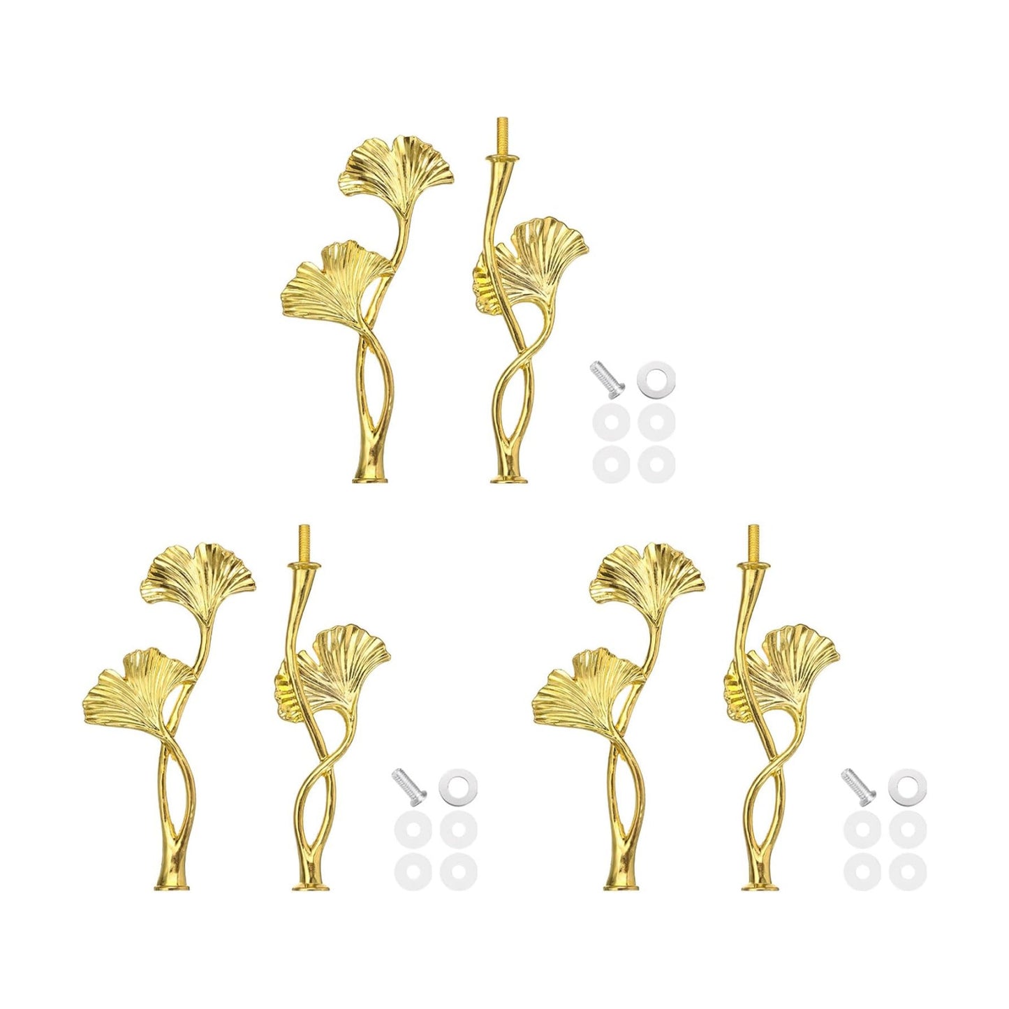 2 Tiers Cake Tray Stand Handle Metal Cake Stands Holder Cupcake Dessert Plate / Gold / Set of 3