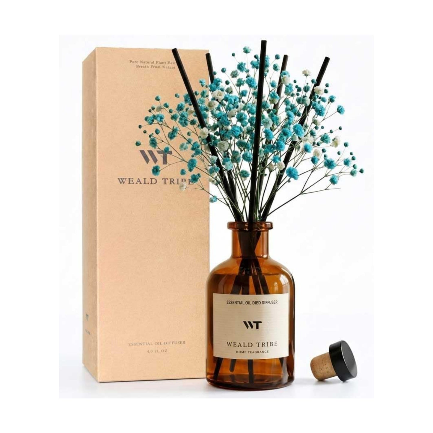Ocean Mist & Sea Salt Scent Reed Diffuser Set for Bathroom Air Fresheners