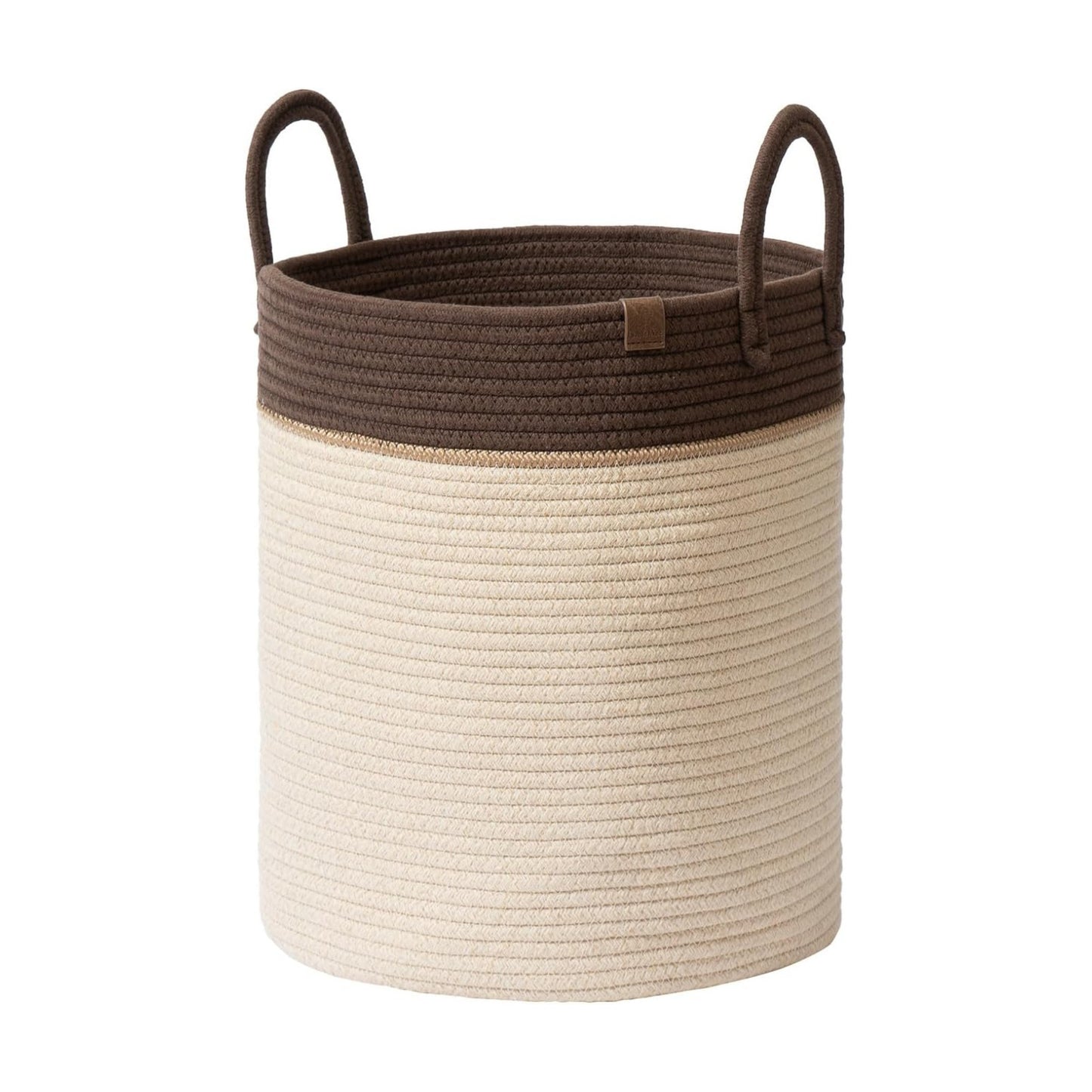 Woven Basket Rope Storage Baskets / Oatmeal / M