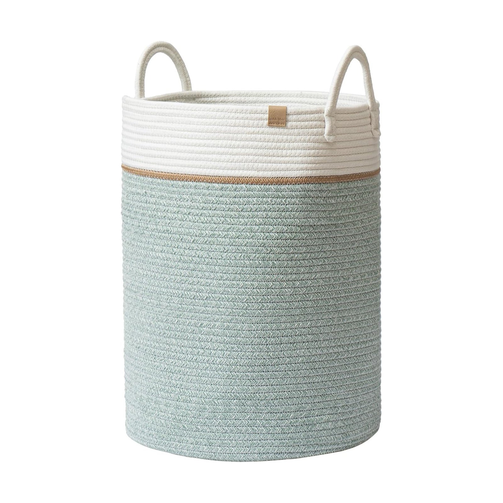 Woven Basket Rope Storage Baskets / Ivy Green / XL