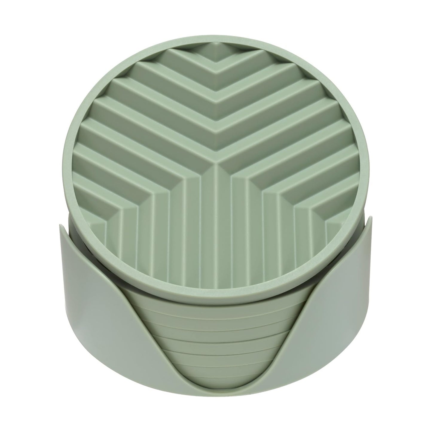 Holder / Non-Slip Drink Coasters / Desert Sage / Set of 8