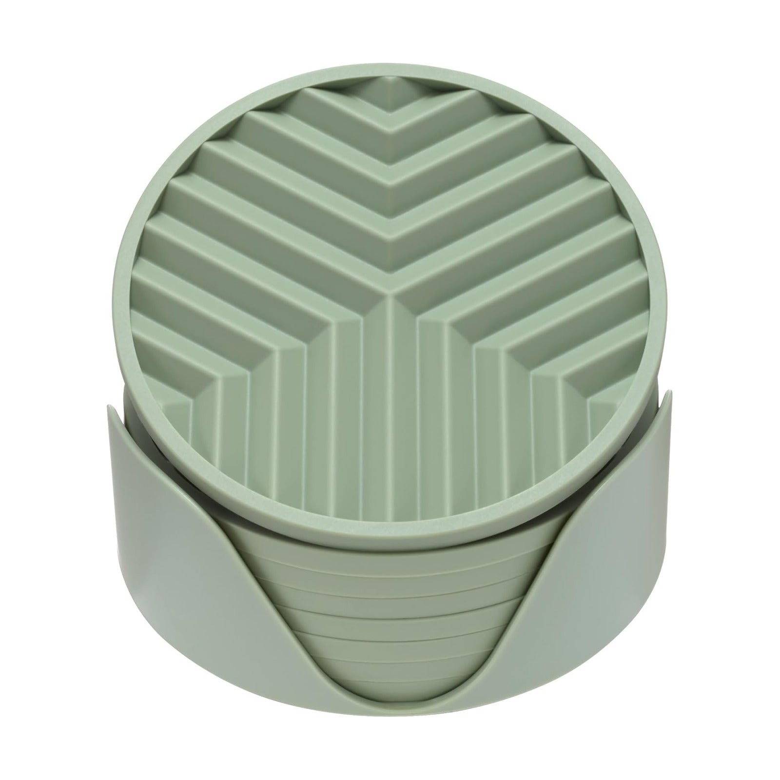 Holder / Non-Slip Drink Coasters / Desert Sage / Set of 8