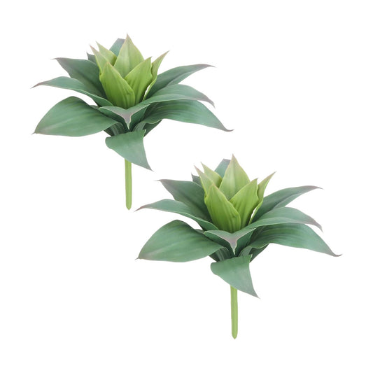 Large Agave Plants Artificial Succulents Fake Succulents Unpotted for Family Office Decor / Set of 2