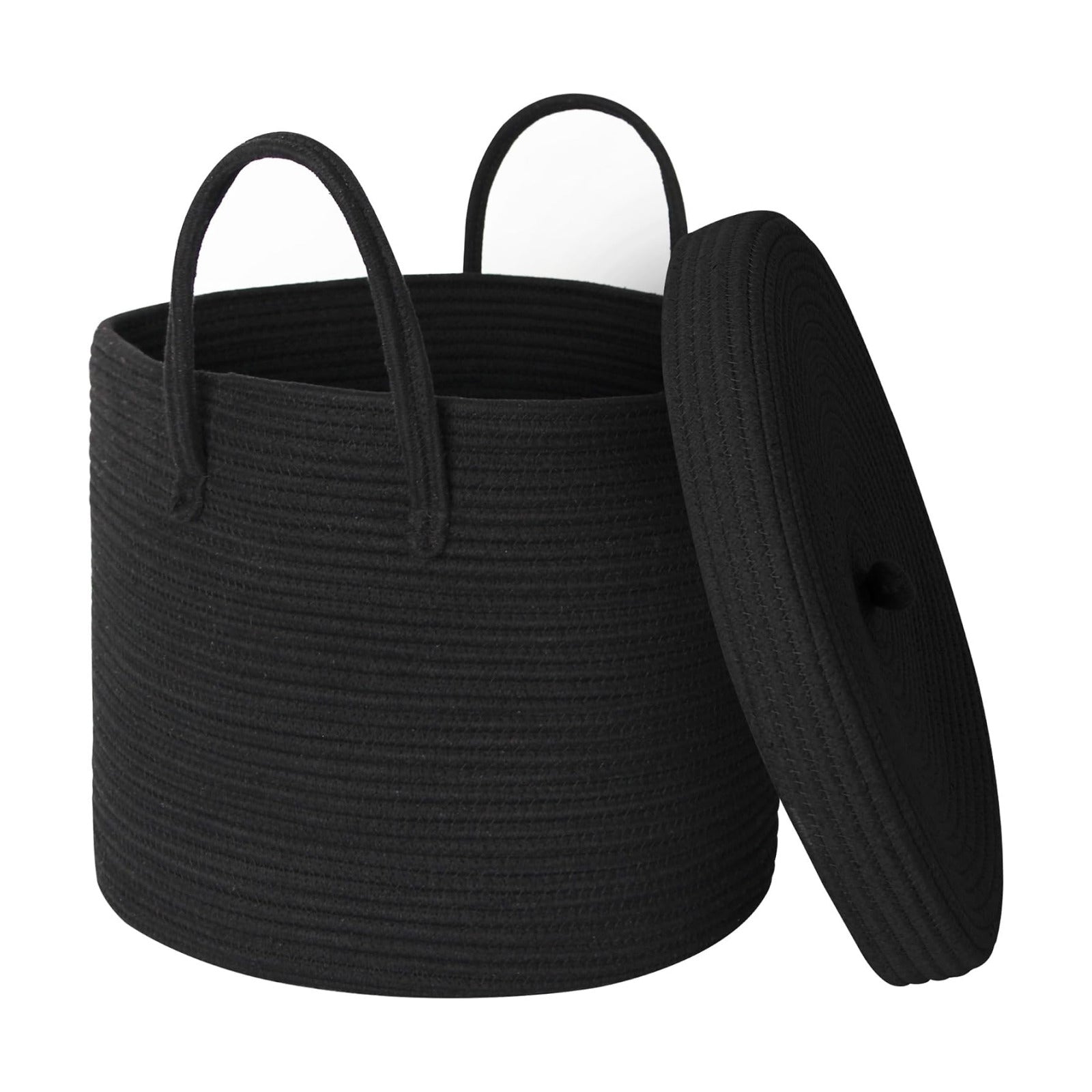 Pillow / Large Basket / Black / 15 x 13