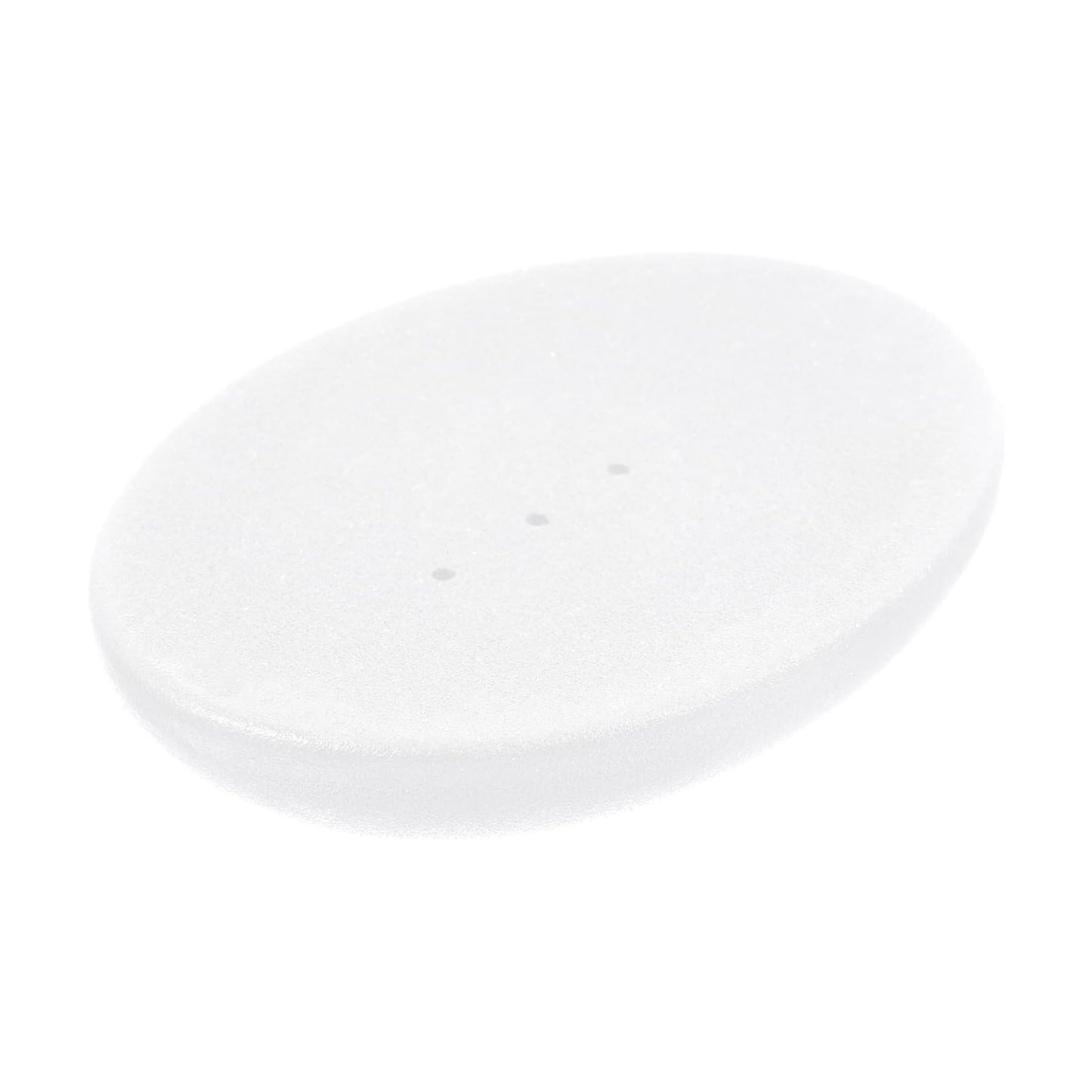 Ceramic Soap Dish In Oval Soap Holder / White / 4.60 x 3.34 x 0.78