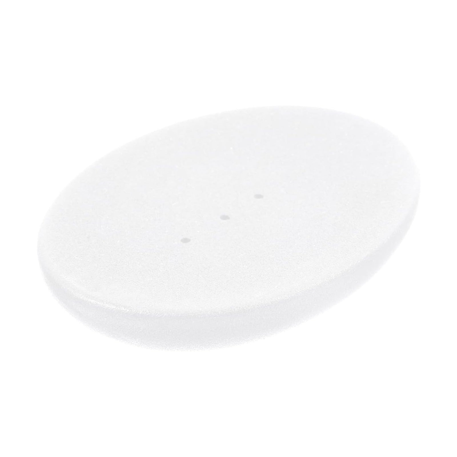 Ceramic Soap Dish In Oval Soap Holder / White / 4.60 x 3.34 x 0.78