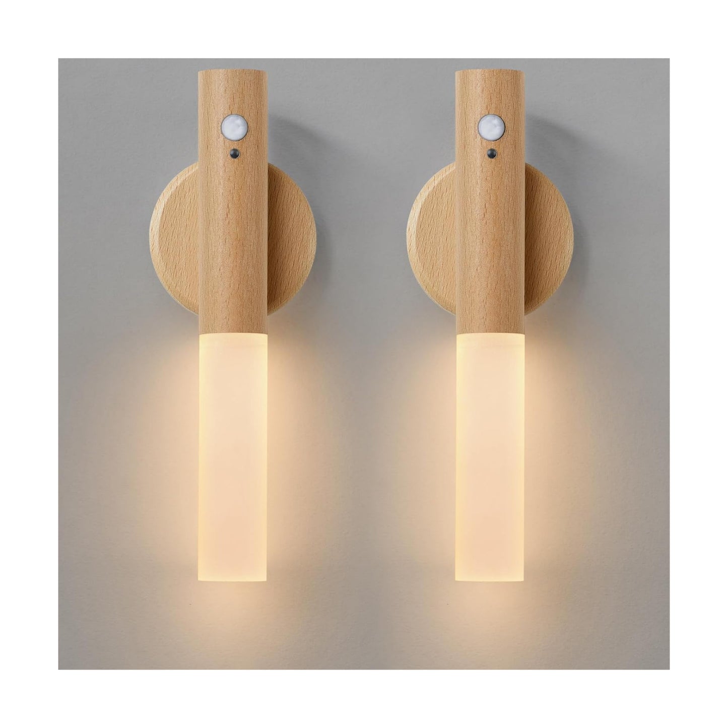Montford Wall Sconces Set of Two Battery Operated, Motion Sensor Night Light Magnetic Wall Light Rechargeable Wall