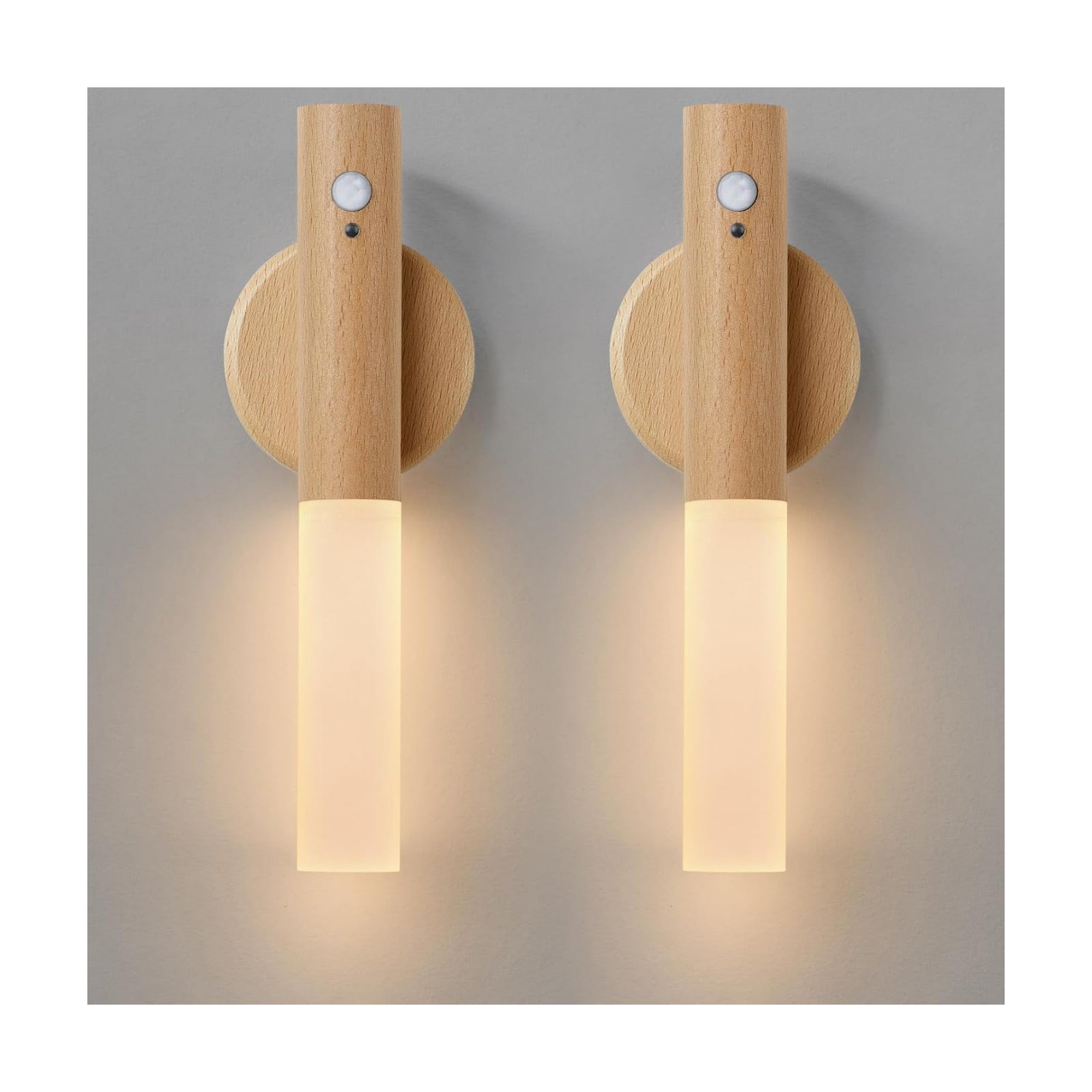 Montford Wall Sconces Set of Two Battery Operated, Motion Sensor Night Light Magnetic Wall Light Rechargeable Wall
