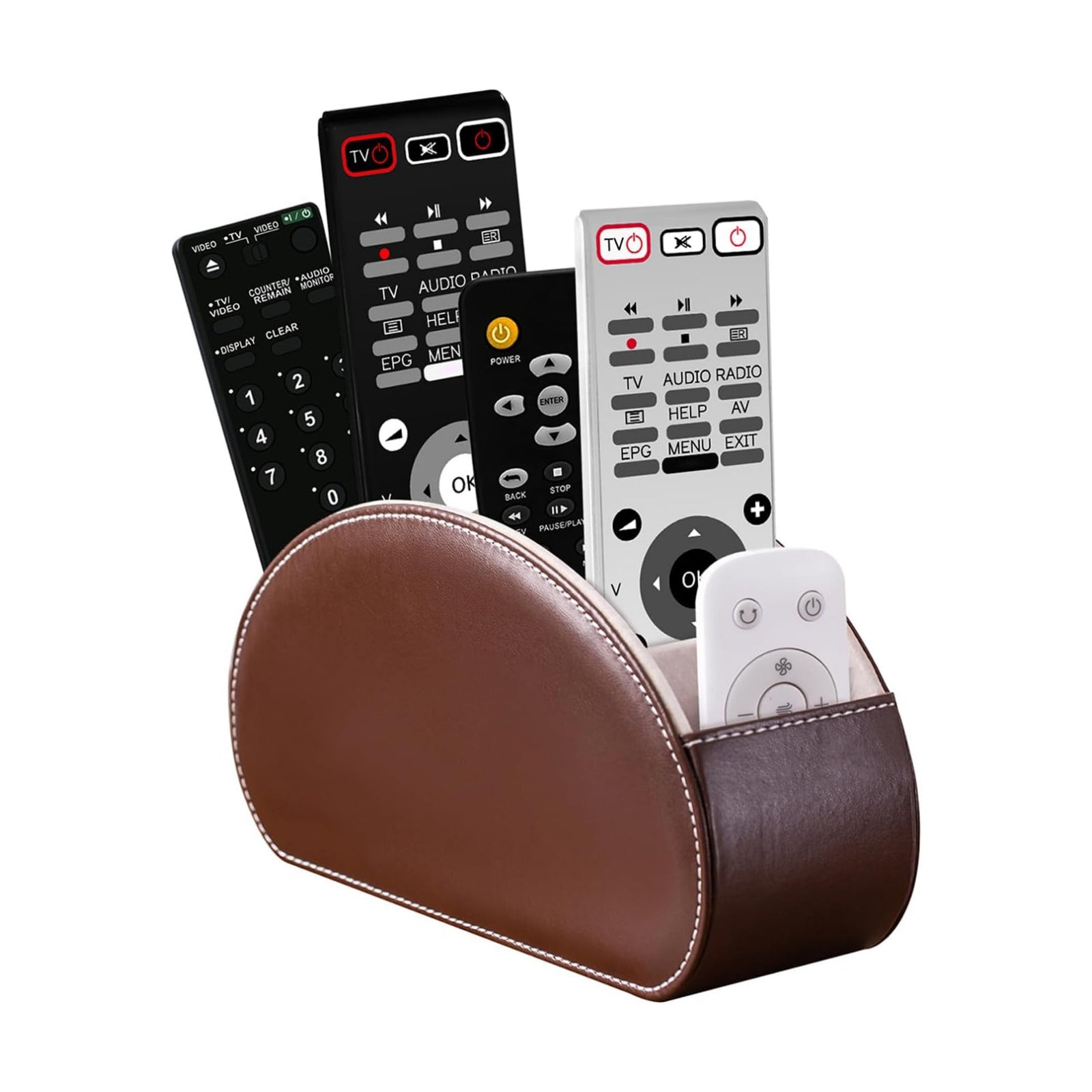 Remote Control Holders Organizer Box / Dark Brown / S