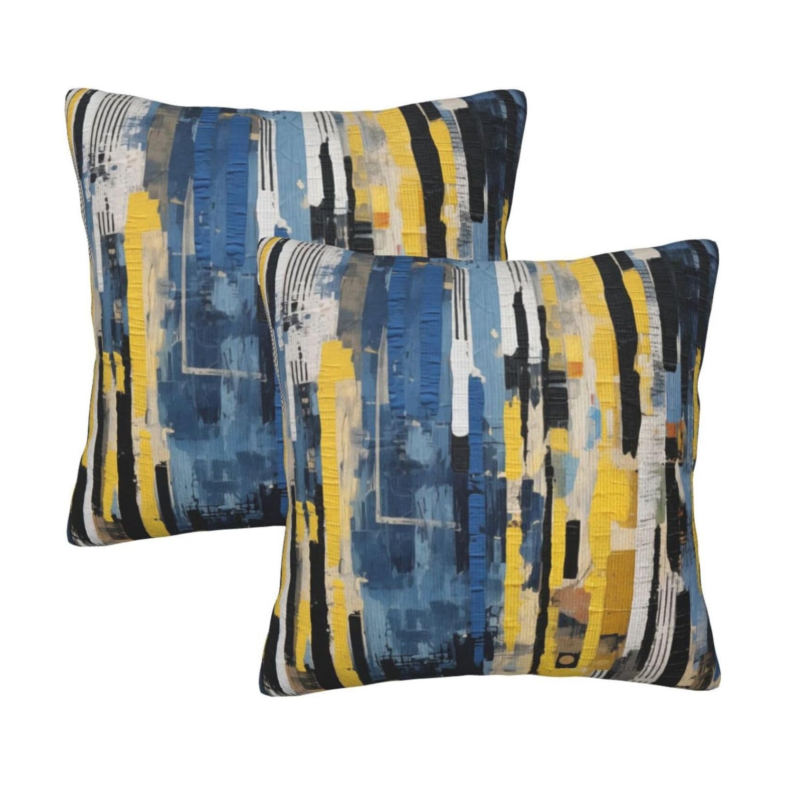 Throw Pillow Covers Pillow Cases Decoration Cushion Cover / Abstract Blue White / 18 x 18 / Set of 2