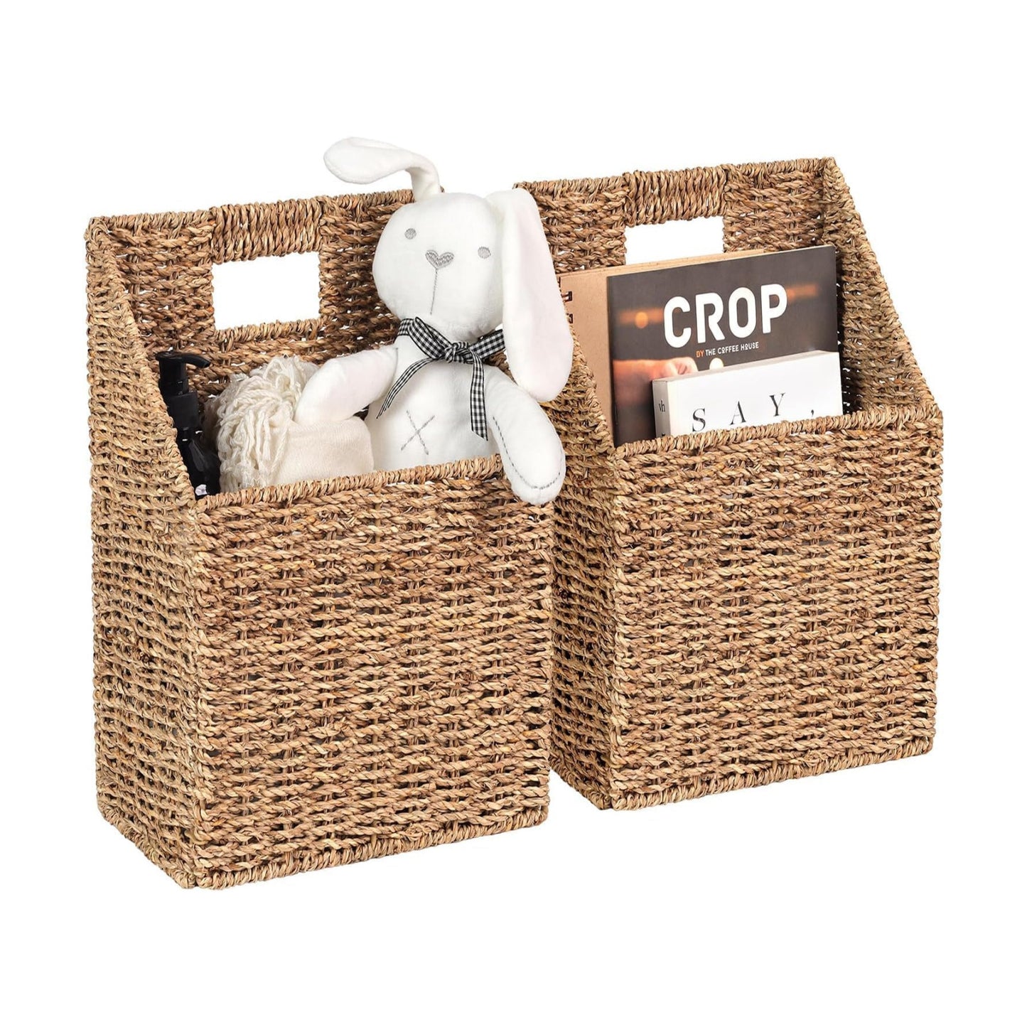 Wall Decor Wicker Basket / Seagrass / 5 Inch / Set of 2