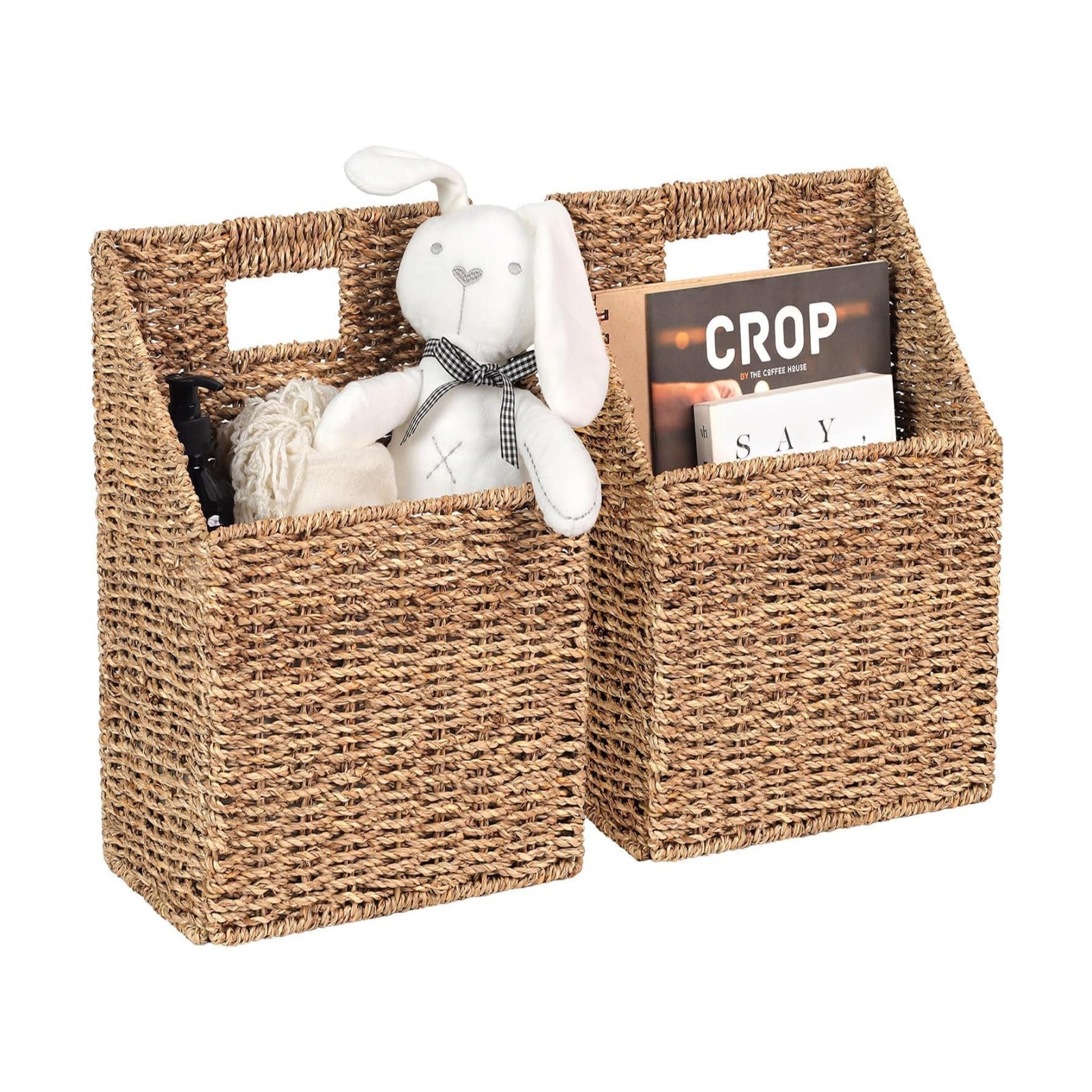 Wall Decor Wicker Basket / Seagrass / 5 Inch / Set of 2