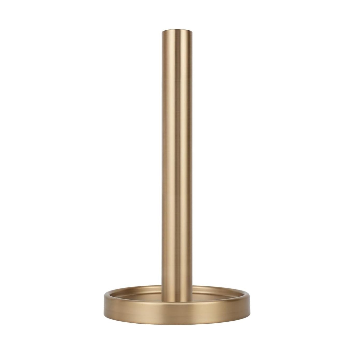 Ivilon Countertop Paper Towel Stand - Steady and Easy Tear - Fits All Paper Towel Rolls - Warm Gold