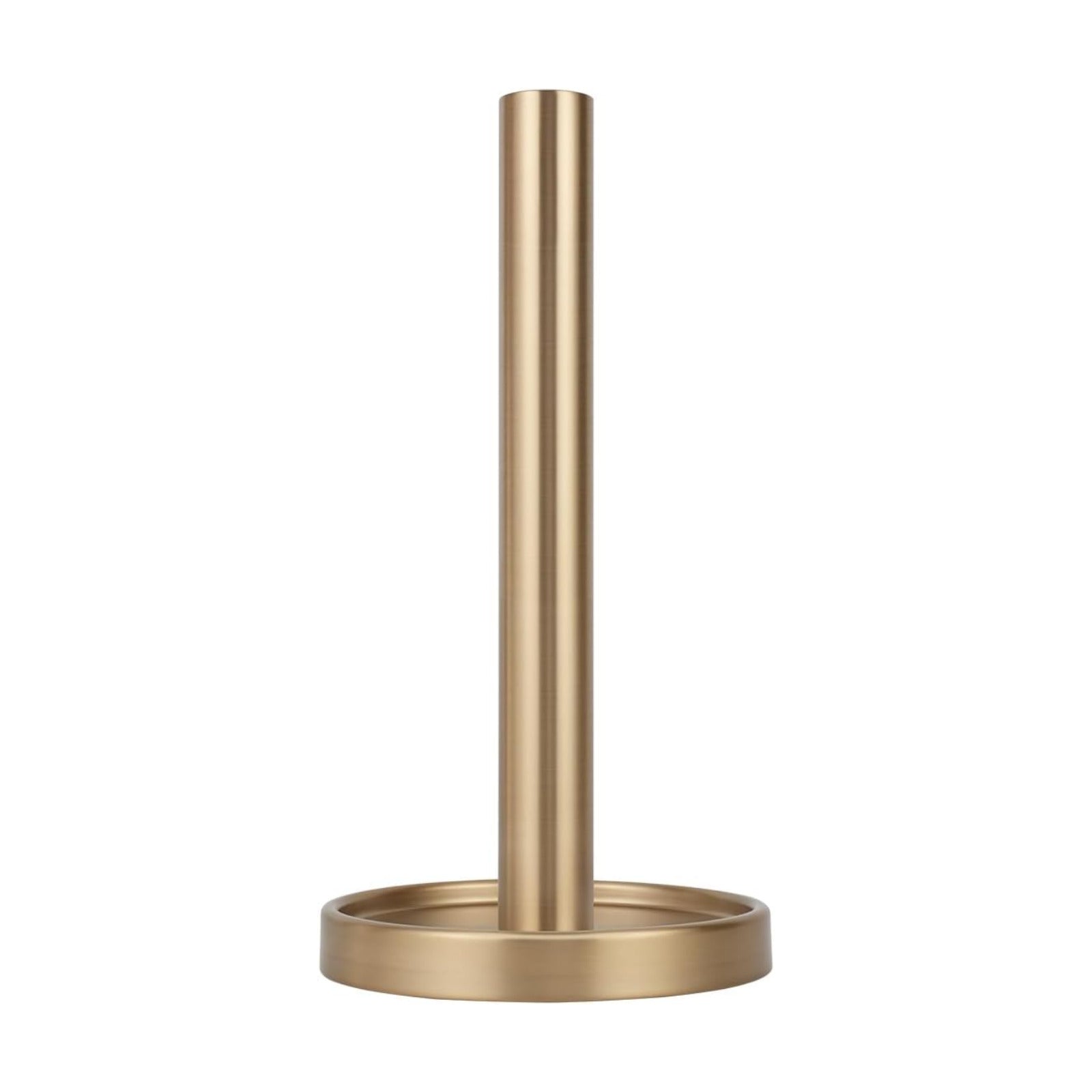 Ivilon Countertop Paper Towel Stand - Steady and Easy Tear - Fits All Paper Towel Rolls - Warm Gold