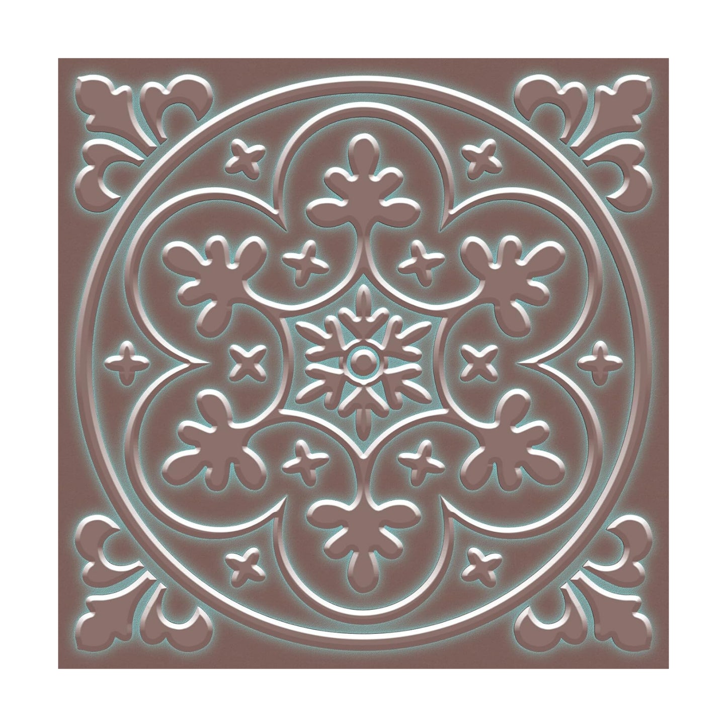Peel and Stick Wall Tile Stickers Backsplash / Bronzen / 8 x 8
