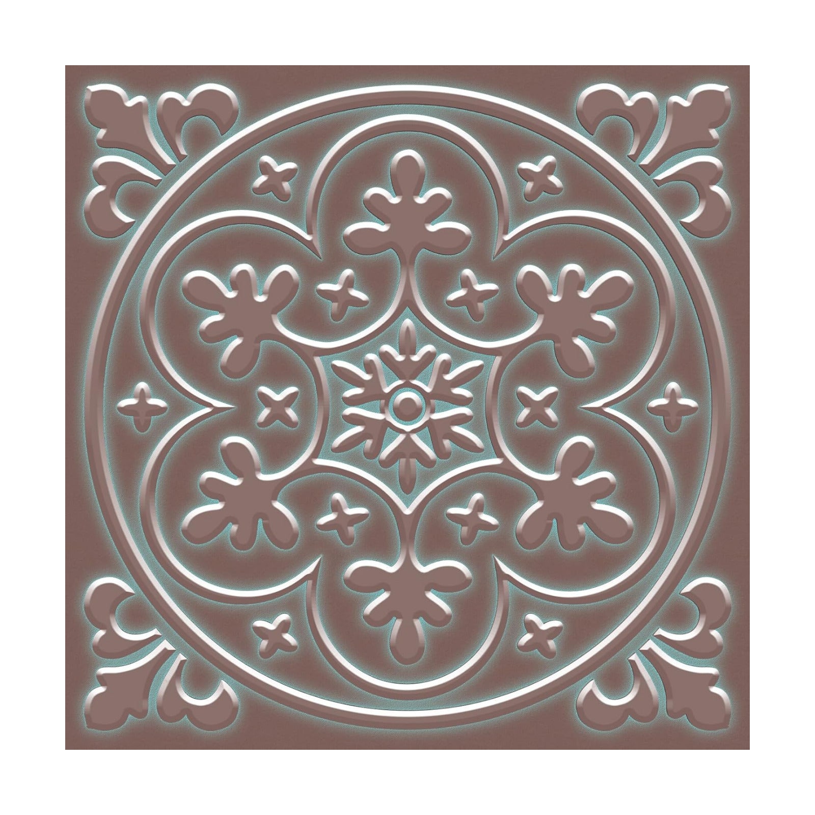 Peel and Stick Wall Tile Stickers Backsplash / Bronzen / 8 x 8