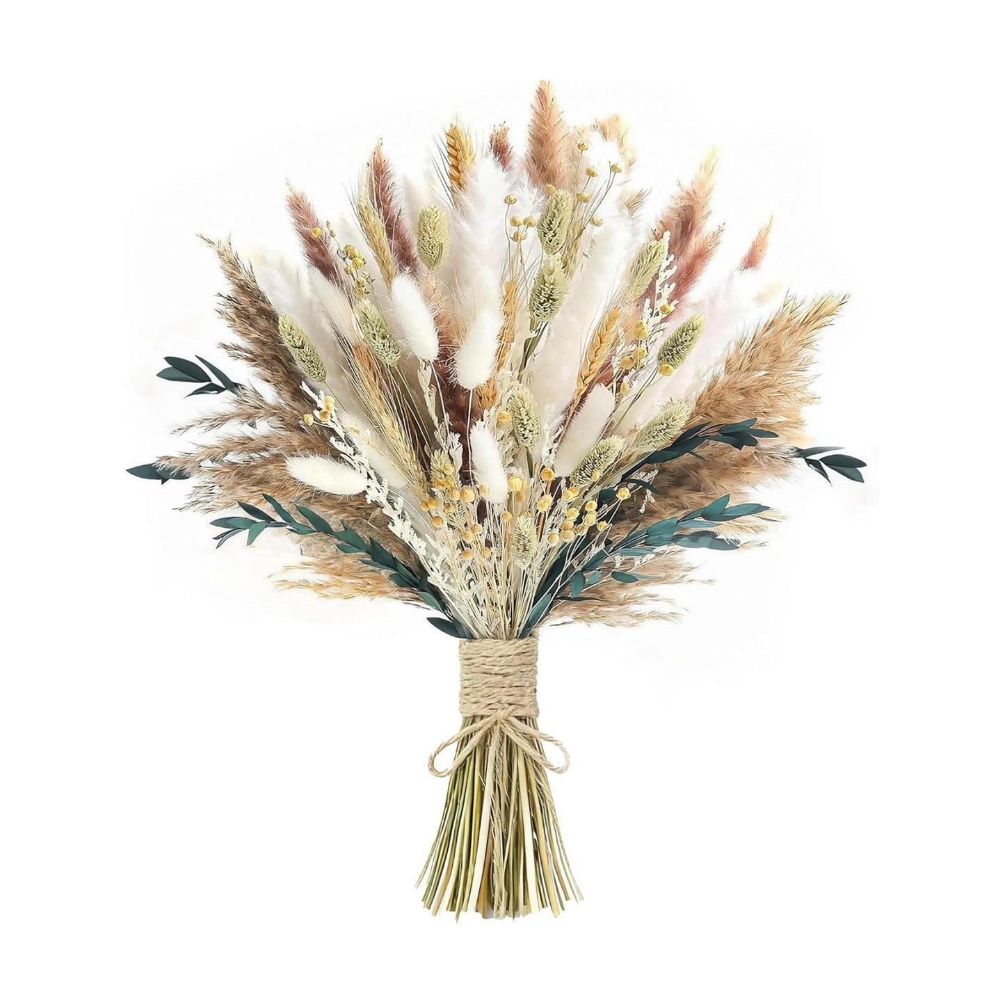 Dried Flowers Bouquet / White / Set of 126