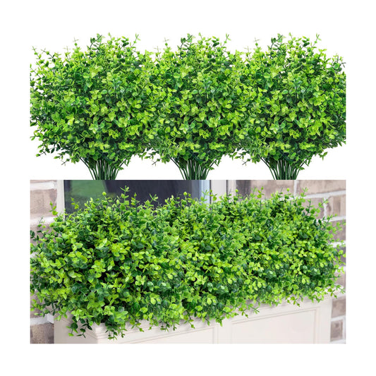 24 Bundles Greenery Artificial Plants Outdoors / Set of 24