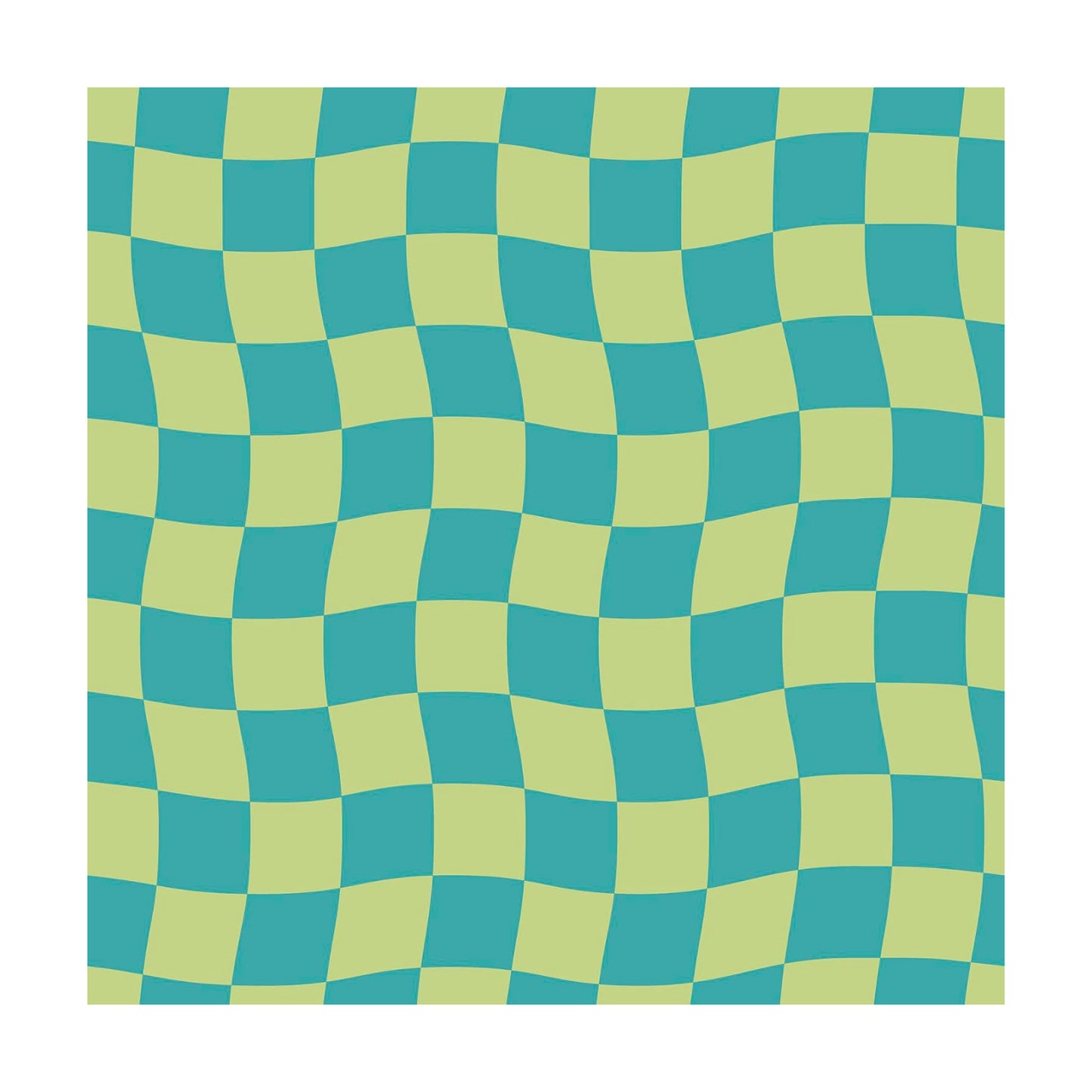 Groovy Checker Peel and Stick Wallpaper by / Lime