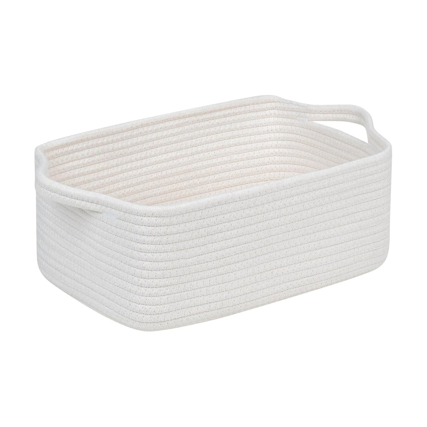 Woven Closet Storage Bin / White / 14''x10''x5