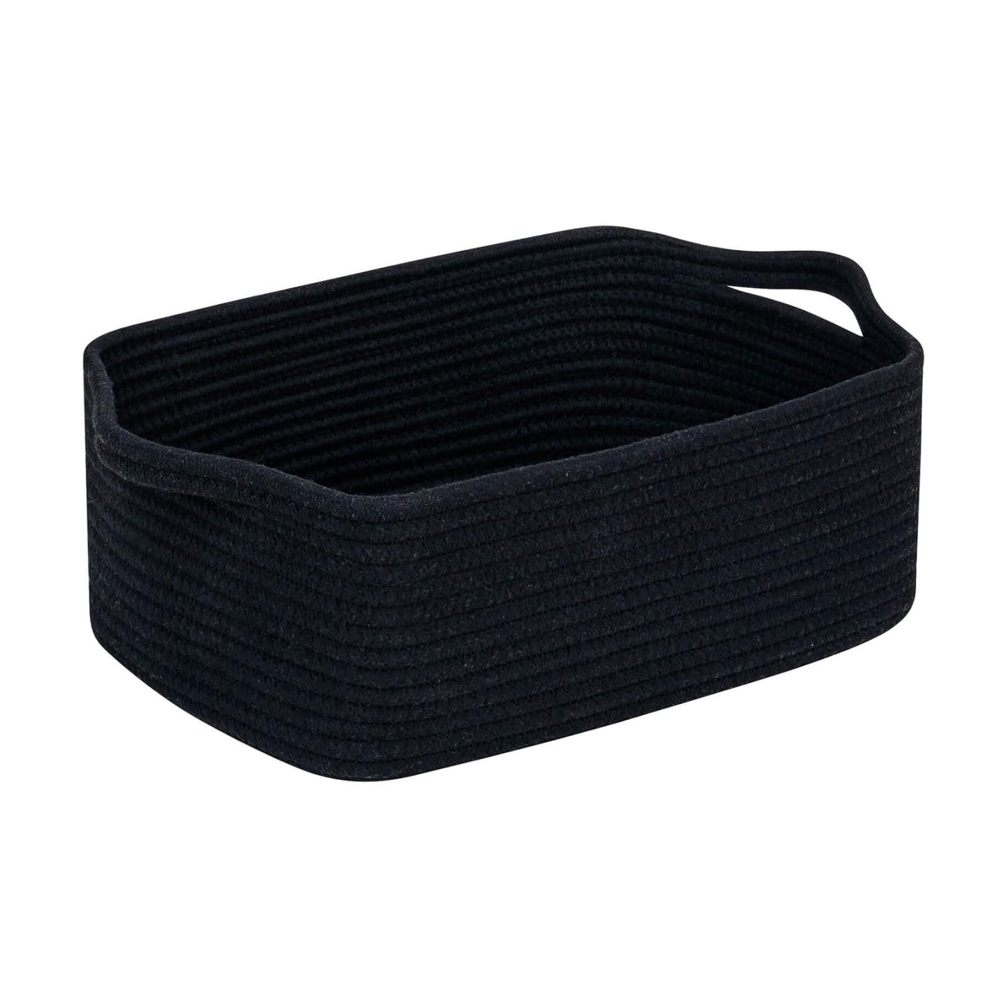 Woven Closet Storage Bin / Black / 14''x10''x5