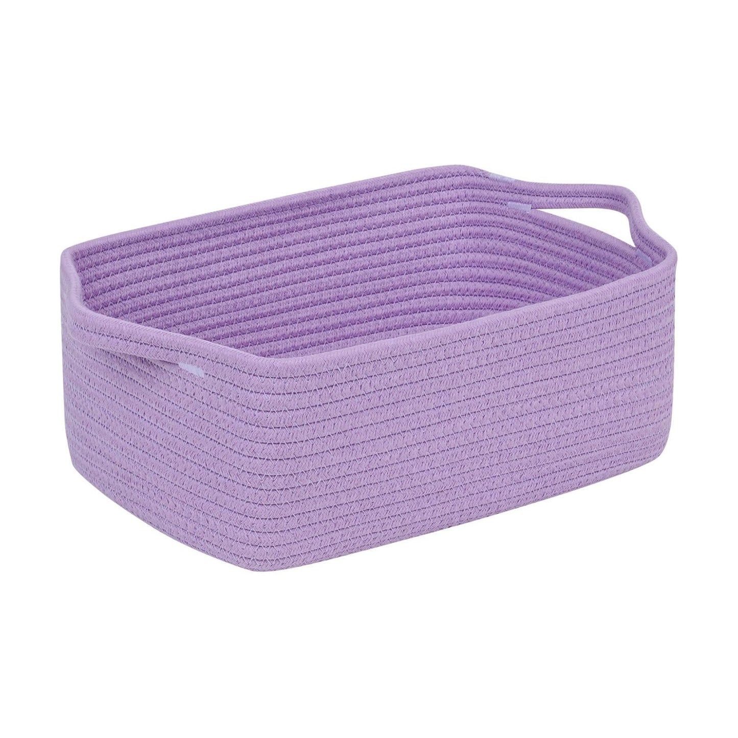 Woven Closet Storage Bin / Purple / 14''x10''x5