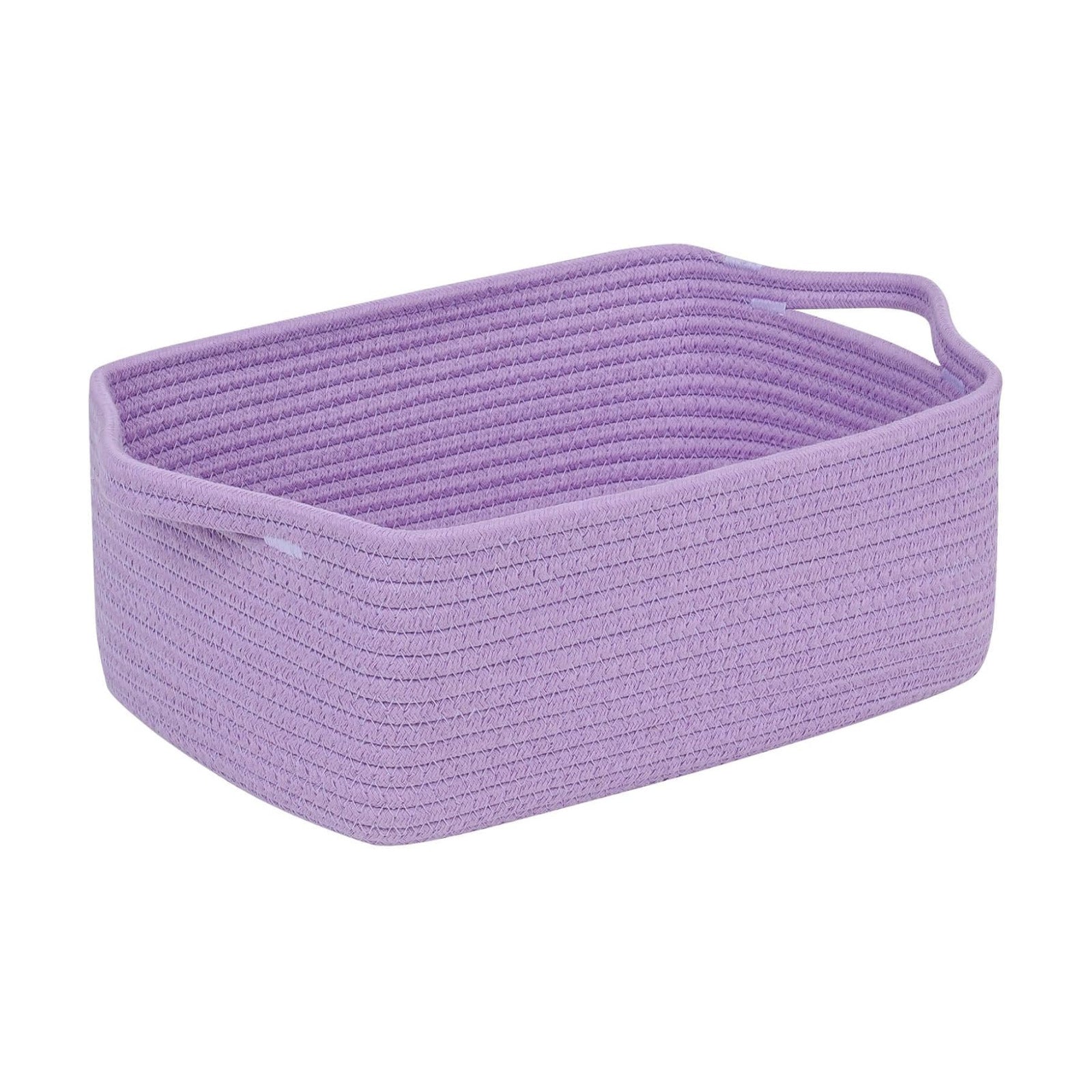 Woven Closet Storage Bin / Purple / 14''x10''x5