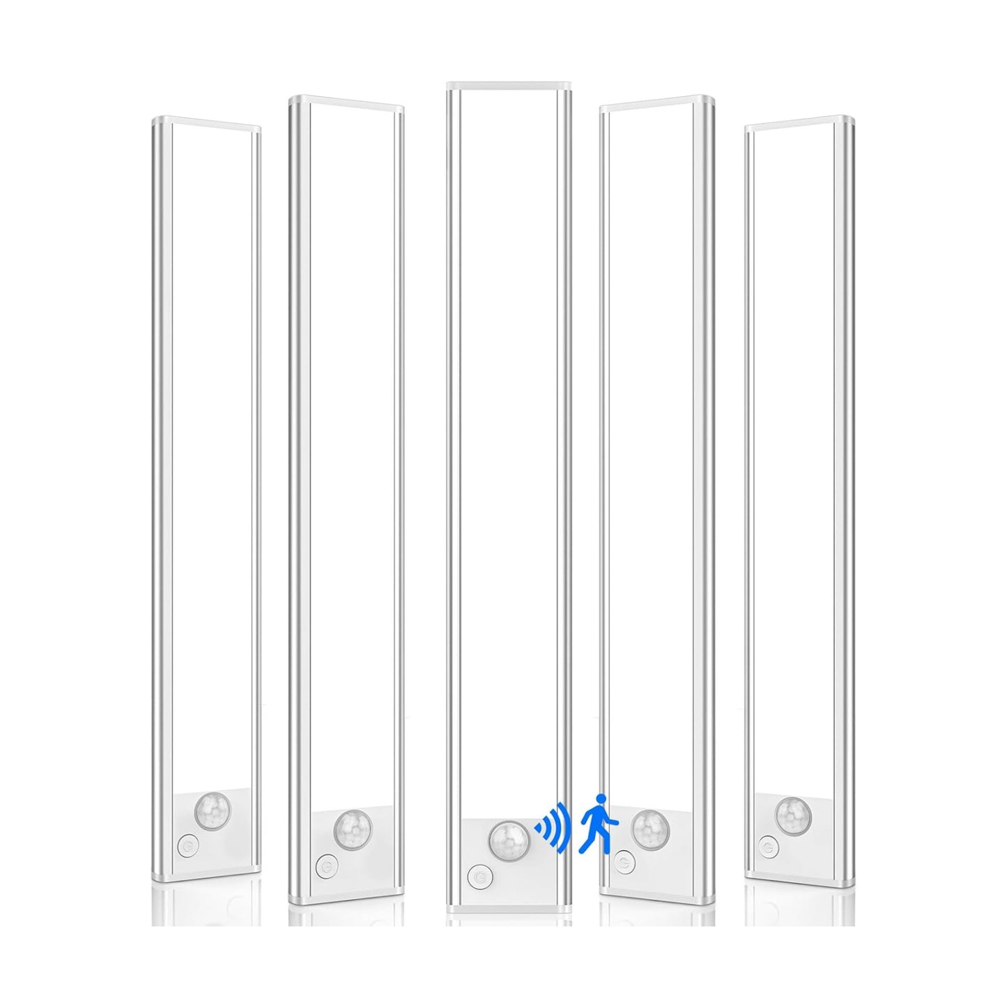 VerRon 12inch Under Cabinet Lighting Rechargeable 5-Pack | 2500mAh Rechargeable Battery, Wireless Installation, LED