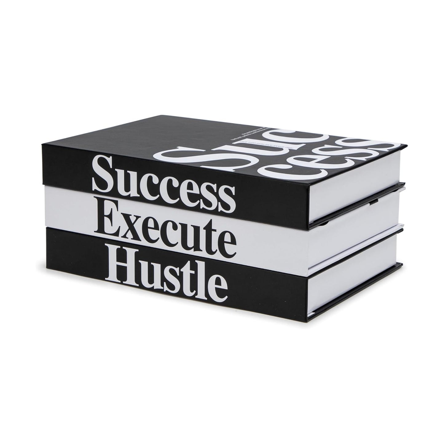 Modern Decorative Books / Motivational / 6.7 x 9.8 x 1.4 / Set of 3