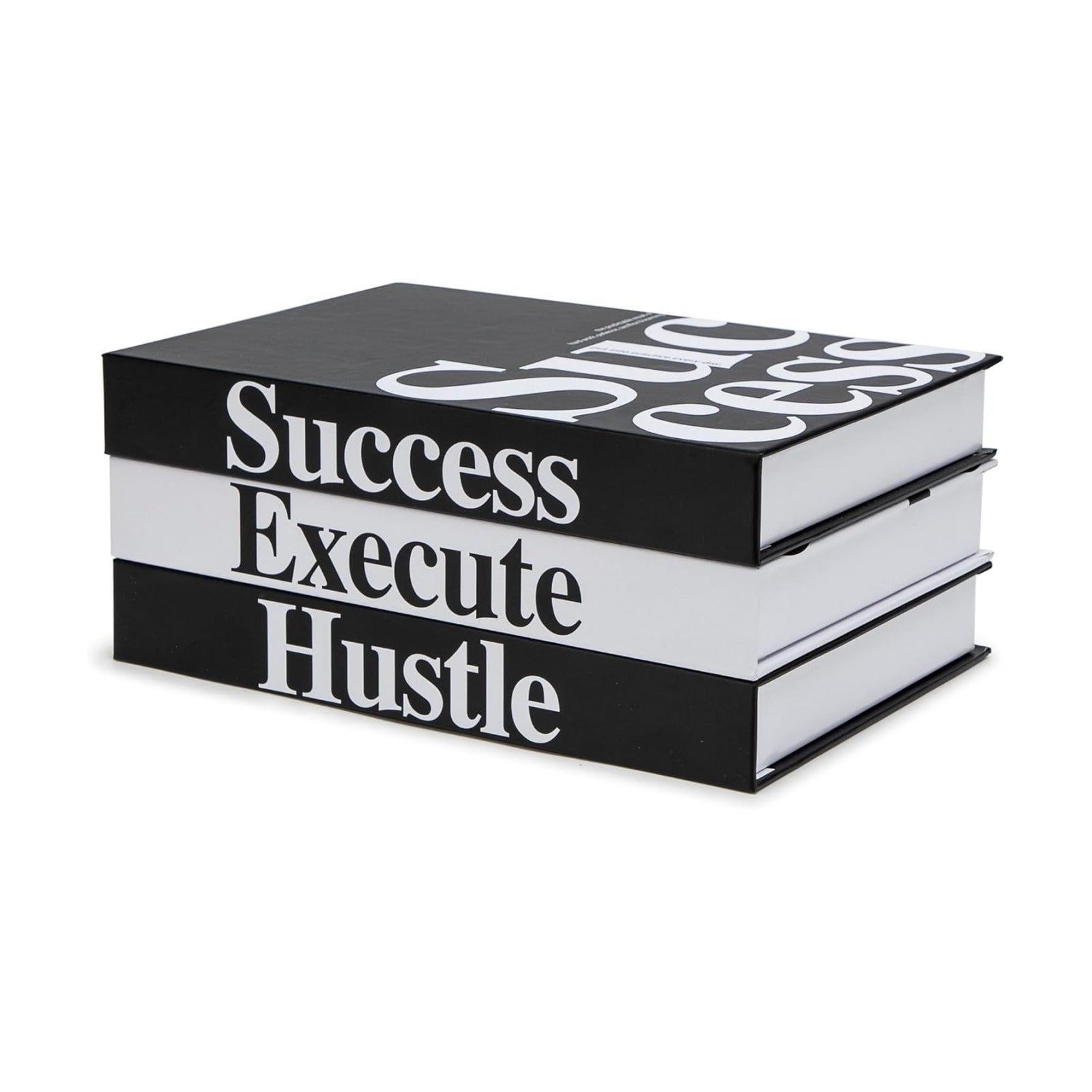Modern Decorative Books / Motivational / 6.7 x 9.8 x 1.4 / Set of 3