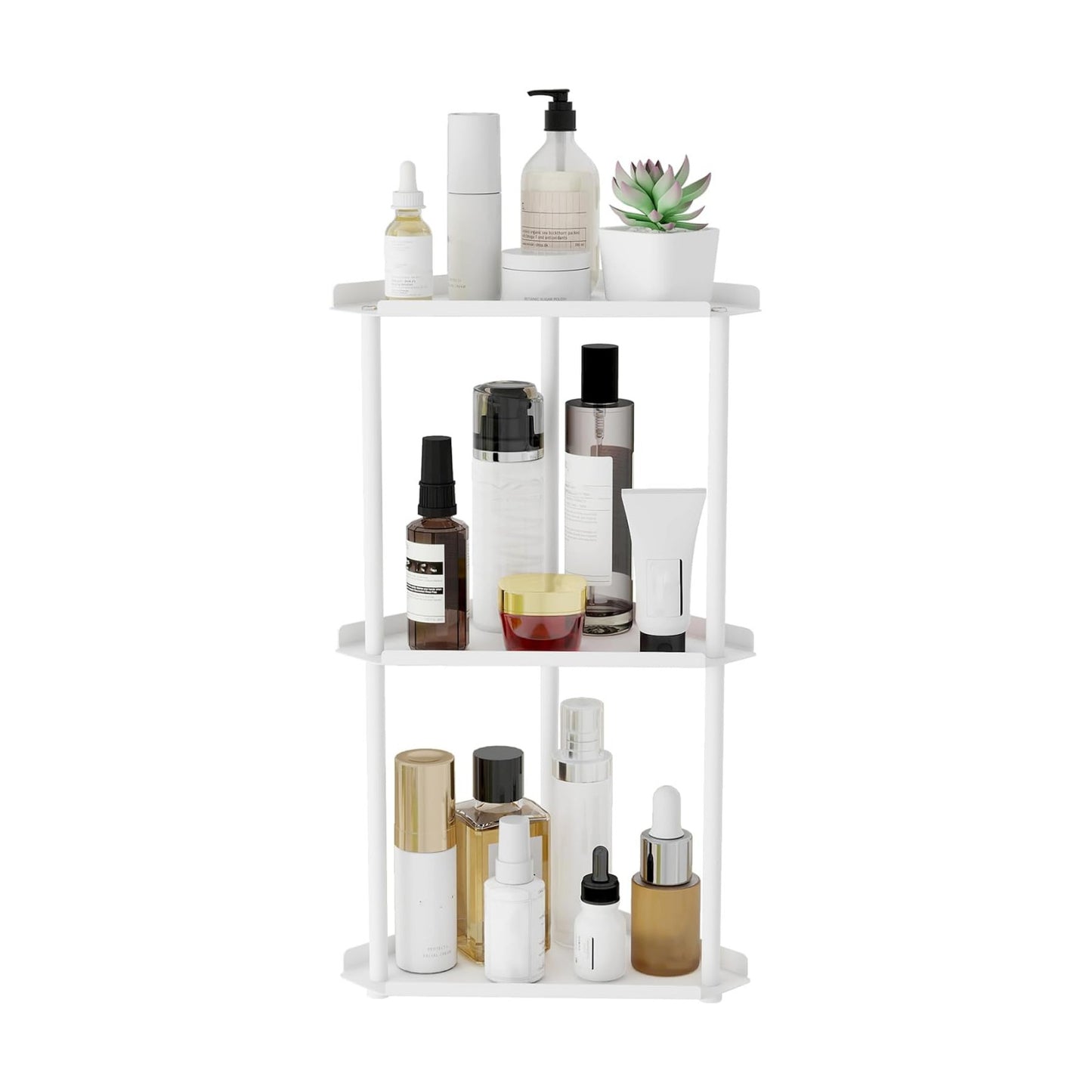 Makeup Countertop Organizers / White 3 Tier