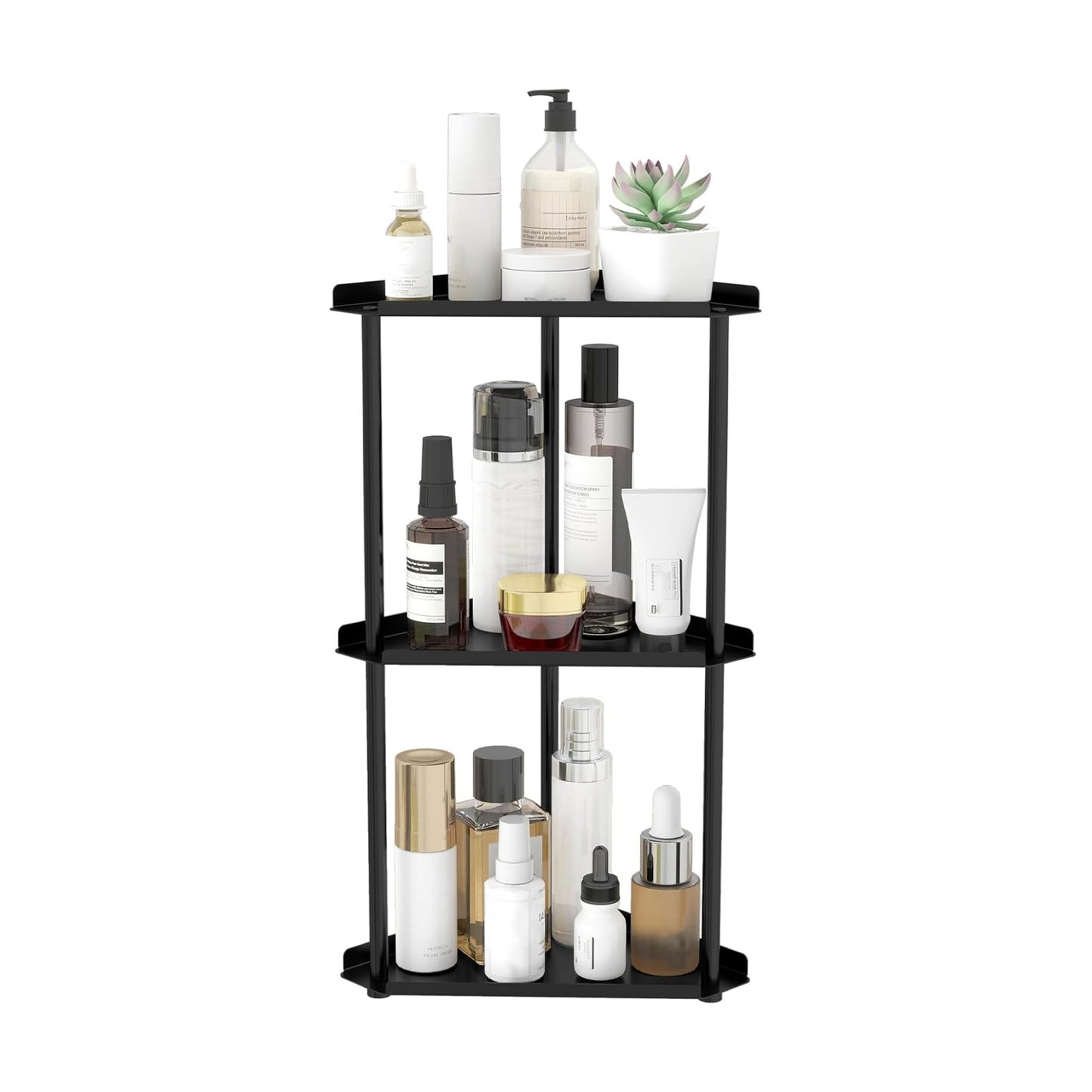 Makeup Countertop Organizers / Black 3 Tier
