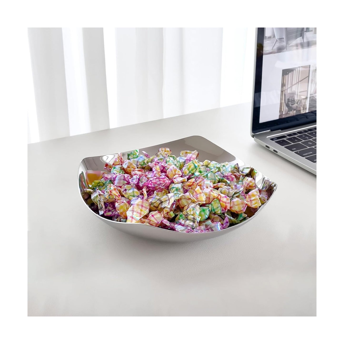 Key Bowl For Entryway Table / Silver