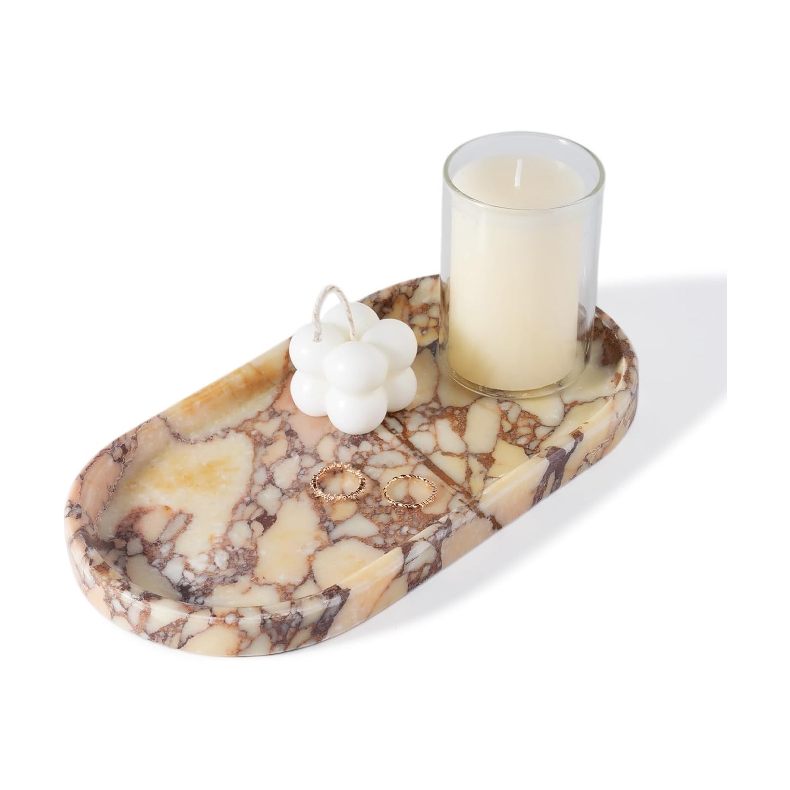 Marble Tray for Decor / Calacatta Viola / 10 x 5 x 0.7 / Natural