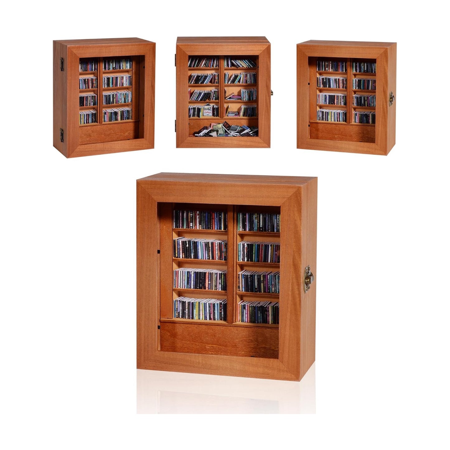 Tiny Books / Miniature Book Display / Brown / Medium
