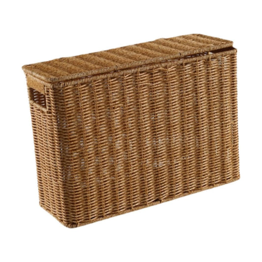 Narrow and Tall Storage Box Woven Storage Basket / S